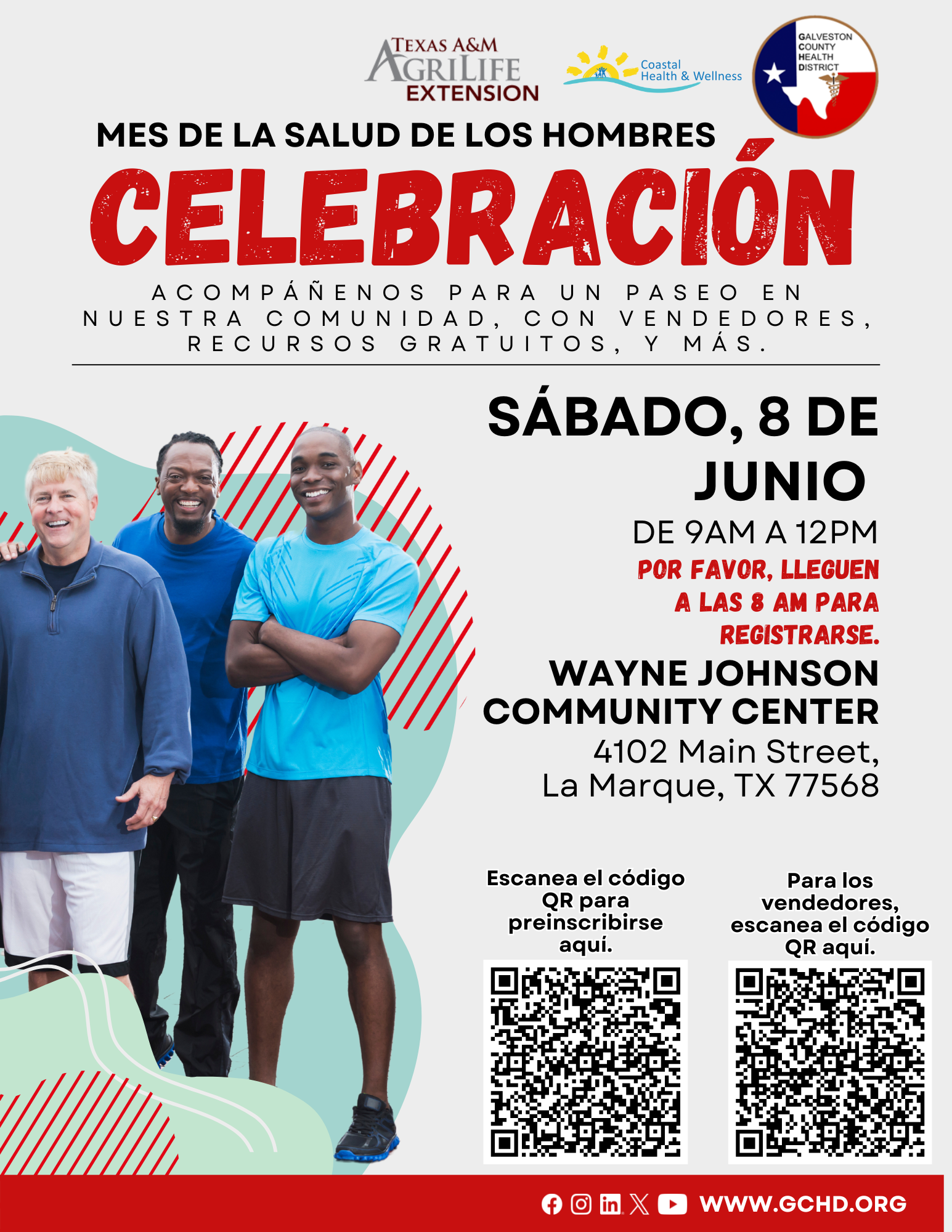 Mens Health Month Celebration 2024 Spanish flyer