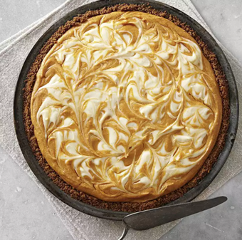 Sweet Potato Pie with Cream Cheese Swirl